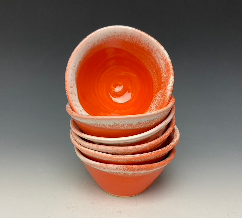 Mini Dish- Intense Orange – Lindsey Epstein Pottery