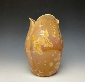 Tulip Vase- Iced Caramel #2