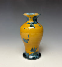 Load image into Gallery viewer, Blue and Orange Crystalline Mini Vase 4
