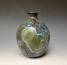 Load image into Gallery viewer, Cobalt Galaxy Crystalline Glazed Vase 6
