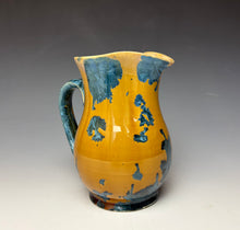 Load image into Gallery viewer, Crystalline Glazed Creamer 20 oz - Blue and Orange
