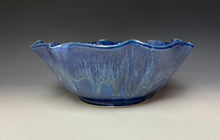 Load image into Gallery viewer, Deep Blue Lotus Serving Bowl
