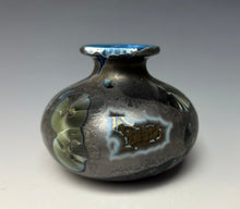 Load image into Gallery viewer, Cobalt Galaxy Crystalline Glazed Mini Vase 3
