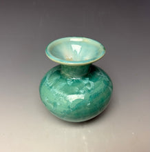 Load image into Gallery viewer, Light Green Crystalline Glazed Mini Vase #7
