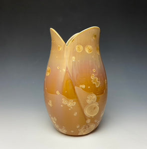 Tulip Vase- Iced Caramel #1