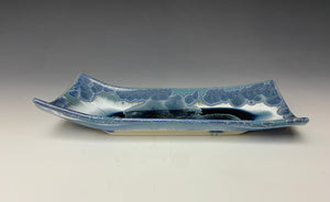 Crystalline Tray in Bluestone