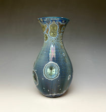 Load image into Gallery viewer, Cobalt Galaxy Crystalline Glazed Vase 12
