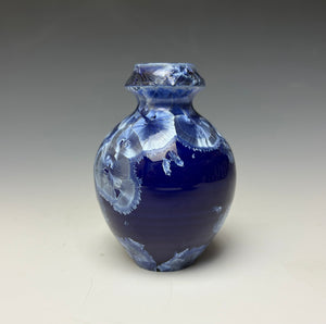 Winter Sky Blue Crystalline Glazed Mini Vase #5