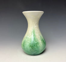 Load image into Gallery viewer, Crystalline Mini Vase in Ivory and Green 3
