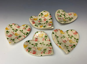 Mini Heart Dish- Lovebirds