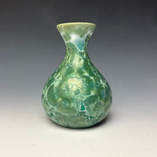 Load image into Gallery viewer, Emerald Green Crystalline Glazed Vase #2
