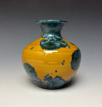 Load image into Gallery viewer, Blue and Orange Crystalline Mini Vase
