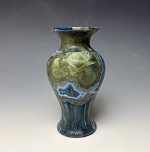 Load image into Gallery viewer, Cobalt Galaxy Crystalline Glazed Mini Vase 10
