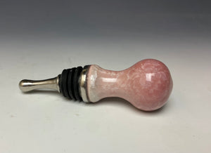 Crystalline Glazed Bottle Stopper- Pink