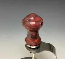 Load image into Gallery viewer, Crystalline Glazed Bottle Stopper- Ruby #4
