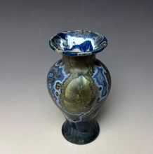 Load image into Gallery viewer, Cobalt Galaxy Crystalline Glazed Mini Vase 10
