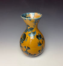 Load image into Gallery viewer, Blue and Orange Crystalline Glazed Vase 3
