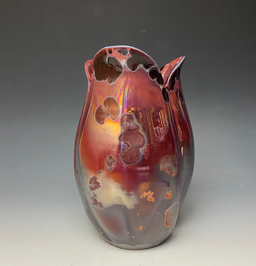 Tulip Vase- Ruby #3