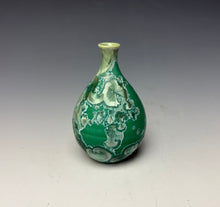 Load image into Gallery viewer, Emerald Green Crystalline Glazed Mini Vase 4
