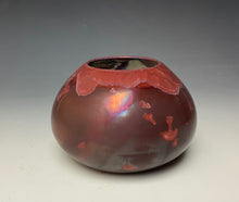 Load image into Gallery viewer, Ruby Crystalline Glazed Mini Vase
