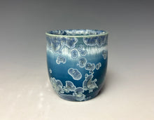 Load image into Gallery viewer, Atlantic Storm Blue Crystalline Sake Cup
