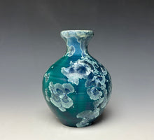 Load image into Gallery viewer, Aqua Crystalline Glazed Mini Vase 3
