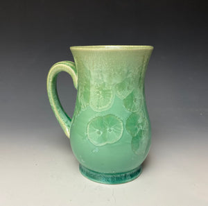 Crystalline Glazed Mug 18oz - Light Green #3