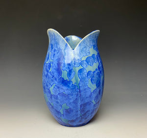 Tulip Vase- Teal #2