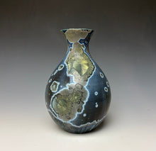 Load image into Gallery viewer, Cobalt Galaxy Crystalline Glazed Vase 8
