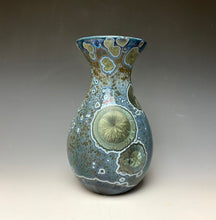 Load image into Gallery viewer, Cobalt Galaxy Crystalline Glazed Vase 4
