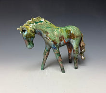 Load image into Gallery viewer, Copper Raku Horse 875
