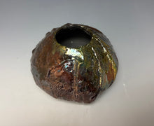Load image into Gallery viewer, Rainbow Copper Raku AirPlant Vase #2
