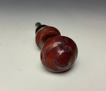 Load image into Gallery viewer, Crystalline Glazed Bottle Stopper- Ruby #4
