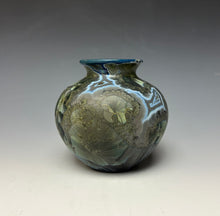 Load image into Gallery viewer, Cobalt Galaxy Crystalline Glazed Mini Vase 5
