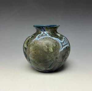 Cobalt Galaxy Crystalline Glazed Mini Vase 5