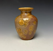Load image into Gallery viewer, Iced Caramel Crystalline Glazed Mini Vase 3
