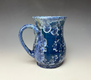 Crystalline Glazed Mug Atlantic Storm Blue #2- 18oz