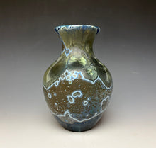 Load image into Gallery viewer, Cobalt Galaxy Crystalline Glazed Vase 5
