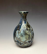 Load image into Gallery viewer, Cobalt Galaxy Crystalline Glazed Mini Vase 14

