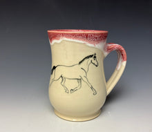 Load image into Gallery viewer, Trotting Horse Mug- Bright Red
