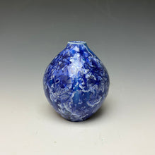 Load image into Gallery viewer, Winter Sky Blue Crystalline Glazed Mini Vase #2
