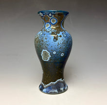 Load image into Gallery viewer, Cobalt Galaxy Crystalline Glazed Mini Vase 3
