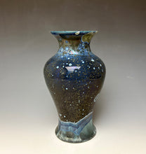 Load image into Gallery viewer, Cobalt Galaxy Crystalline Glazed Vase
