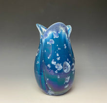 Load image into Gallery viewer, Tulip Vase- Atlantic Storm Blue #3
