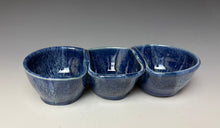 Load image into Gallery viewer, Triple Dip Dish- Deep Blue
