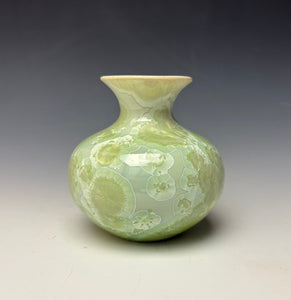 Crystalline Glazed Mini Vase - Mint Green 2