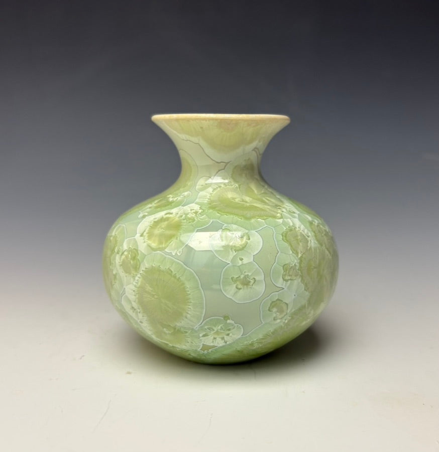 Crystalline Glazed Mini Vase - Mint Green 2