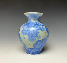 Load image into Gallery viewer, Powder Blue Crystalline Glazed Mini Vase
