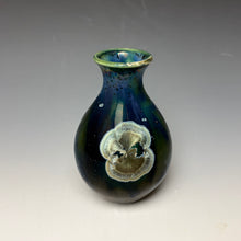 Load image into Gallery viewer, Deep Aquamarine Galaxy Crystalline Glazed Mini Vase 2
