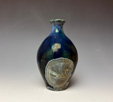 Load image into Gallery viewer, Deep Aquamarine Galaxy Crystalline Glazed Mini Vase 4

